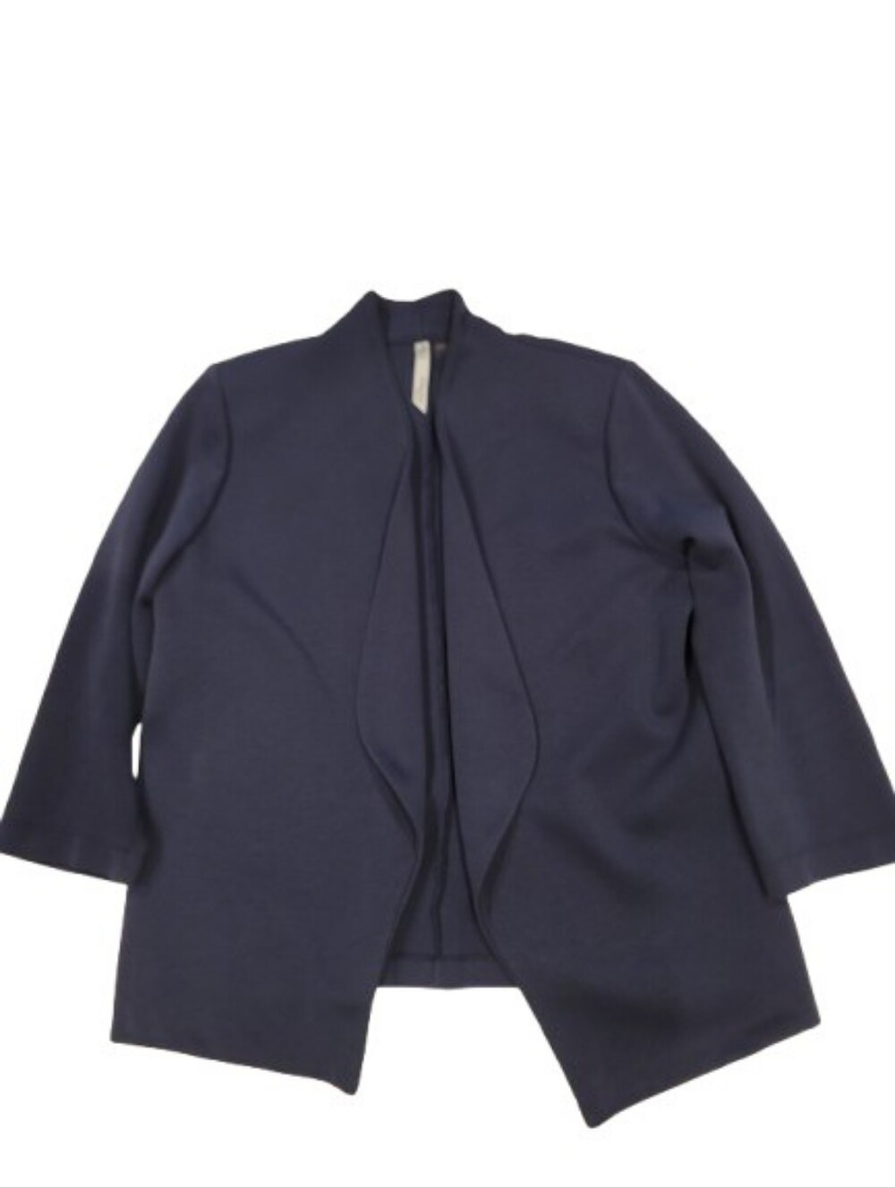 NY Collection Navy Open Front Drape Neck Jacket 1X - Picture 4 of 13